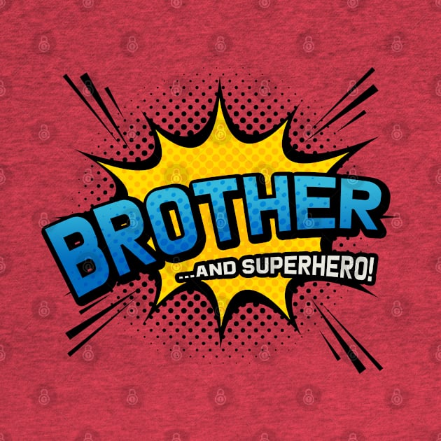 Brother & Superhero - Comic Book Style Gift by Elsie Bee Designs